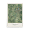 Williston, Florida map print, 12" x 18" Archival Matte Print mockup
