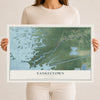 Yankeetown, Florida map print, 12" x 18" Archival Matte Print mockup
