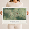 Zolfo Springs, Florida map print, 12" x 18" Archival Matte Print mockup