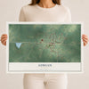 Adrian, Georgia map print, 12" x 18" Archival Matte Print mockup