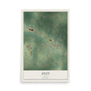 Ailey, Georgia map print, 12" x 18" Archival Matte Print mockup