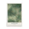 Allentown, Georgia map print, 12" x 18" Archival Matte Print mockup