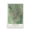 Ansley Park, Georgia map print, 12" x 18" Archival Matte Print mockup