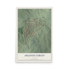 Argonne Forest, Georgia map print, 12" x 18" Archival Matte Print mockup