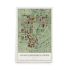 Atlanta University Center, Georgia map print, 12" x 18" Archival Matte Print mockup