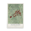 Atlantic Station, Georgia map print, 12" x 18" Archival Matte Print mockup