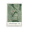 Audobon Forest West, Georgia map print, 12" x 18" Archival Matte Print mockup