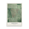Baker Hills, Georgia map print, 12" x 18" Archival Matte Print mockup