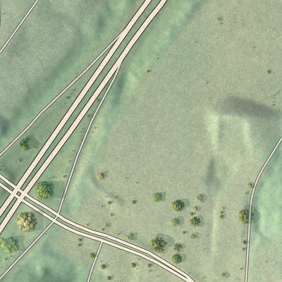 Close-up 2 of the Bankhead-Bolton, Georgia map artwork