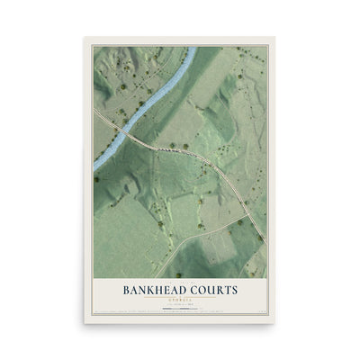 Bankhead Courts, Georgia map print, 12" x 18" Archival Matte Print mockup