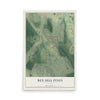 Ben Hill Pines, Georgia map print, 12" x 18" Archival Matte Print mockup