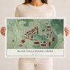 Blair Villa-Poole Creek, Georgia map print, 12" x 18" Archival Matte Print mockup