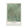 Brandon, Georgia map print, 12" x 18" Archival Matte Print mockup
