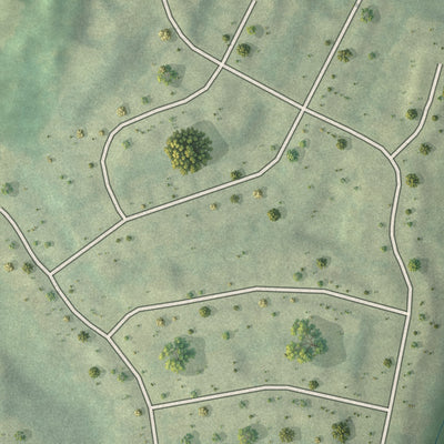 Close-up 1 of the Brentwood, Georgia map artwork