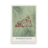 Buckhead Village, Georgia map print, 12" x 18" Archival Matte Print mockup