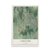 Carey Park, Georgia map print, 12" x 18" Archival Matte Print mockup