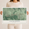 Cascade Heights, Georgia map print, 12" x 18" Archival Matte Print mockup