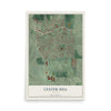 Center Hill, Georgia map print, 12" x 18" Archival Matte Print mockup