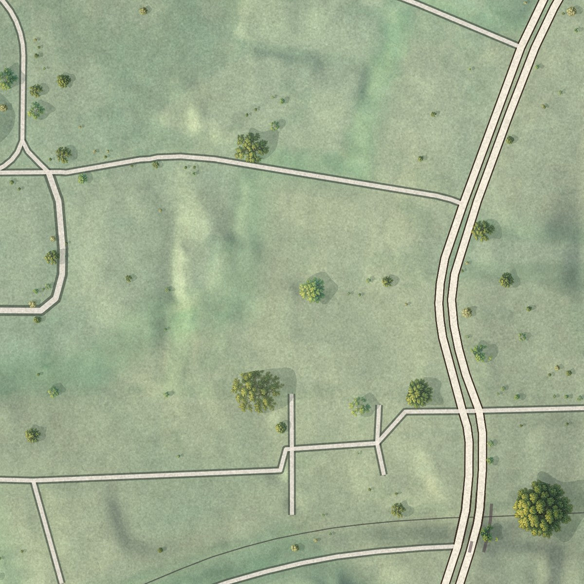 Close-up 2 of the Collier Hills North, Georgia map artwork