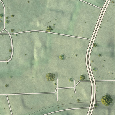 Close-up 2 of the Collier Hills North, Georgia map artwork