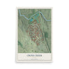 Cross Creek, Georgia map print, 12" x 18" Archival Matte Print mockup