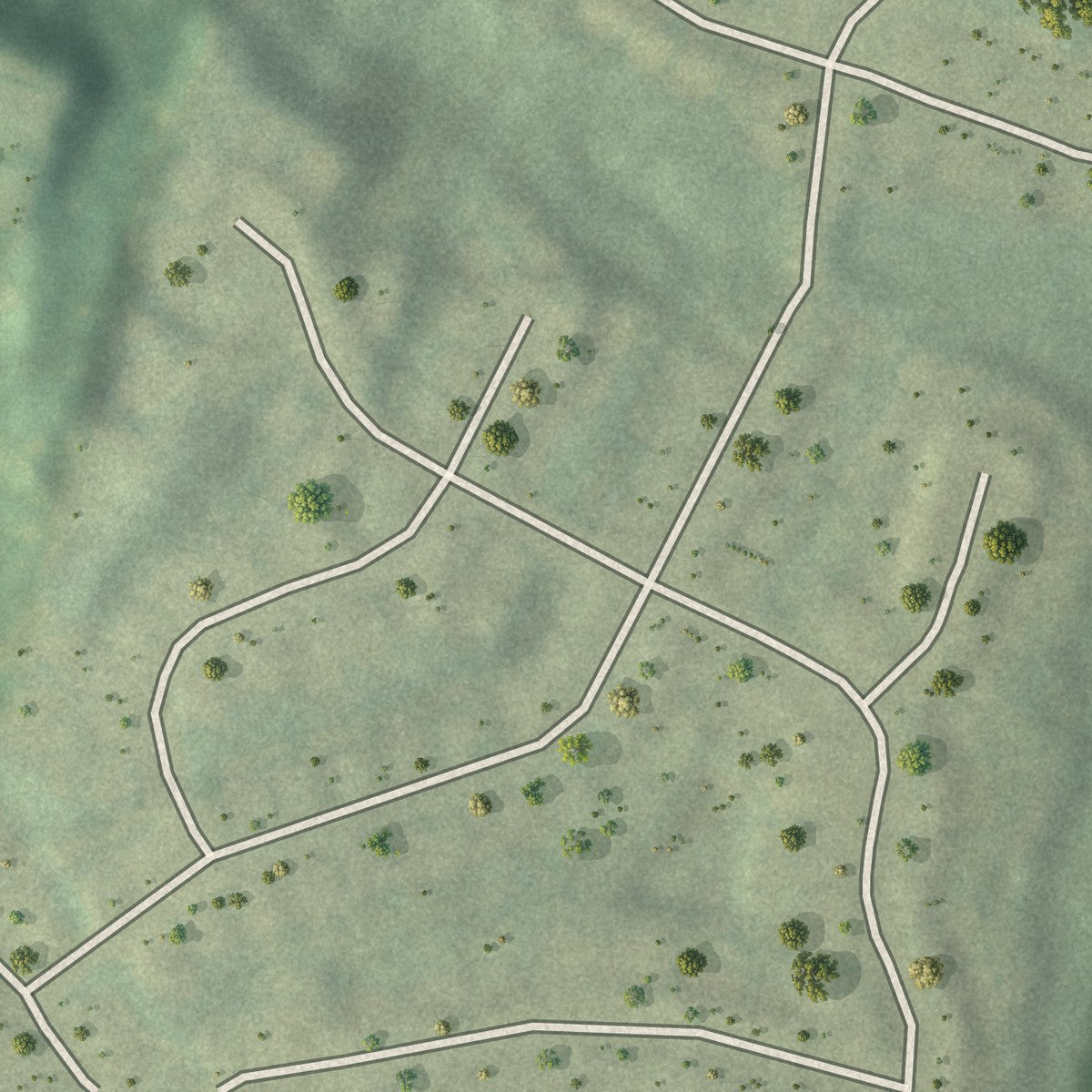 Close-up 2 of the Deerwood, Georgia map artwork