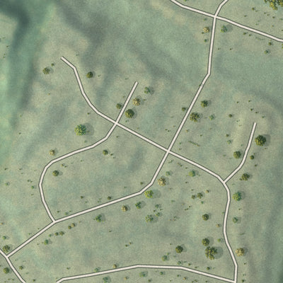 Close-up 2 of the Deerwood, Georgia map artwork