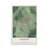 Deerwood, Georgia map print, 12" x 18" Archival Matte Print mockup