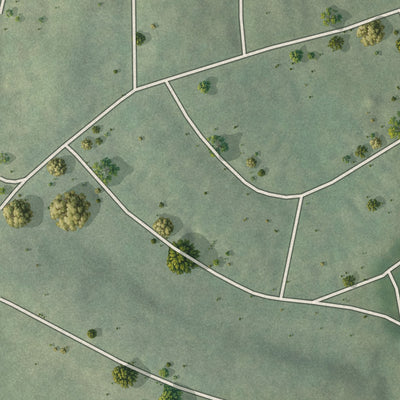 Close-up 2 of the Edmund Park, Georgia map artwork