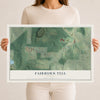 Fairburn Tell, Georgia map print, 12" x 18" Archival Matte Print mockup