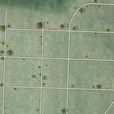 Close-up 2 of the Fairway Acres, Georgia map artwork