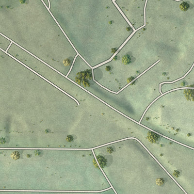 Close-up 1 of the Fernleaf, Georgia map artwork