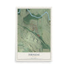 Fernleaf, Georgia map print, 12" x 18" Archival Matte Print mockup