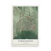 Florida Heights, Georgia map print, 12" x 18" Archival Matte Print mockup