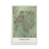 Garden Hills, Georgia map print, 12" x 18" Archival Matte Print mockup