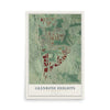 Glenrose Heights, Georgia map print, 12" x 18" Archival Matte Print mockup