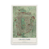 Grant Park, Georgia map print, 12" x 18" Archival Matte Print mockup