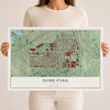 Home Park, Georgia map print, 12" x 18" Archival Matte Print mockup