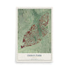 Inman Park, Georgia map print, 12" x 18" Archival Matte Print mockup