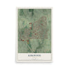 Kirkwood, Georgia map print, 12" x 18" Archival Matte Print mockup