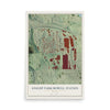 Knight Park-Howell Station, Georgia map print, 12" x 18" Archival Matte Print mockup