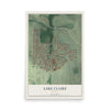 Lake Claire, Georgia map print, 12" x 18" Archival Matte Print mockup