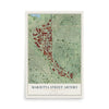 Marietta Street Artery, Georgia map print, 12" x 18" Archival Matte Print mockup