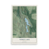 Niskey Lake, Georgia map print, 12" x 18" Archival Matte Print mockup