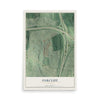 Oakcliff, Georgia map print, 12" x 18" Archival Matte Print mockup