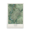 Paces, Georgia map print, 12" x 18" Archival Matte Print mockup