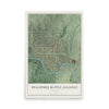 Peachtree Battle Alliance, Georgia map print, 12" x 18" Archival Matte Print mockup