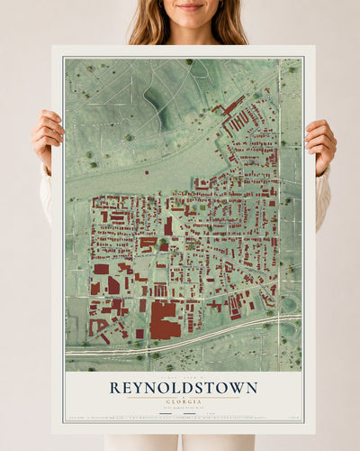 Reynoldstown, Georgia map print, 24" x 36" Archival Matte Print mockup