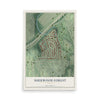 Sherwood Forest, Georgia map print, 12" x 18" Archival Matte Print mockup