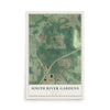 South River Gardens, Georgia map print, 12" x 18" Archival Matte Print mockup